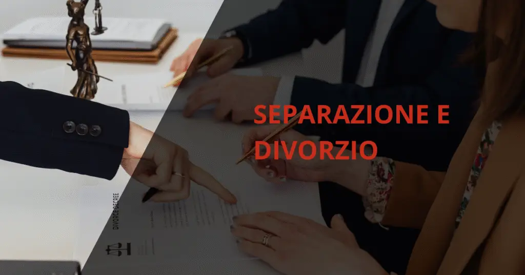 separazione e divorzio